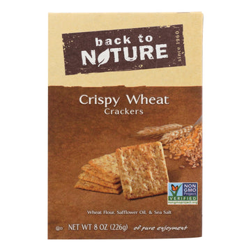 Back To Nature Crispy Crackers - Wheat - Case Of 6 - 8 Oz. - Maras Green