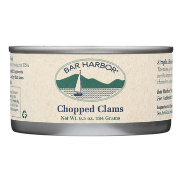 Bar Harbor - Chopped Clams - Case Of 12 - 6.5 Oz. - Maras Green