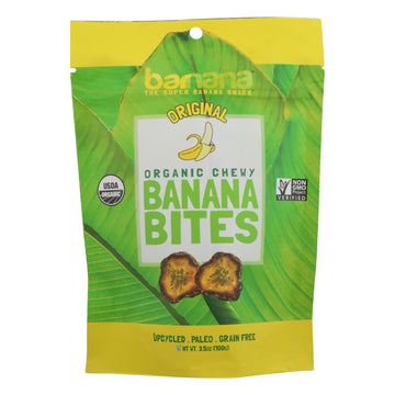 Barnana Banana Bites - Organic - Original - 3.5 Oz - Case Of 12 - Maras Green