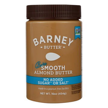 Barney Butter - Almond Butter - Bare Smooth - Case Of 6 - 16 Oz. - Maras Green