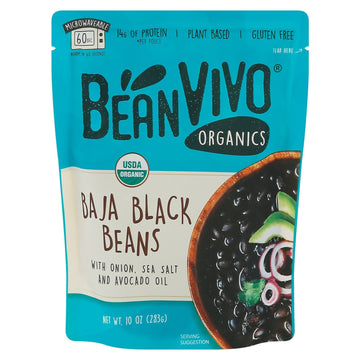 Bean Vivo - Black Bean Baja - Case Of 6 - 10 Oz - Maras Green