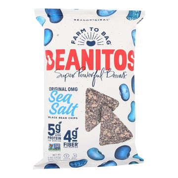 Beanitos - Black Bean Chips - Sea Salt - Case Of 6 - 5 Oz. - Maras Green