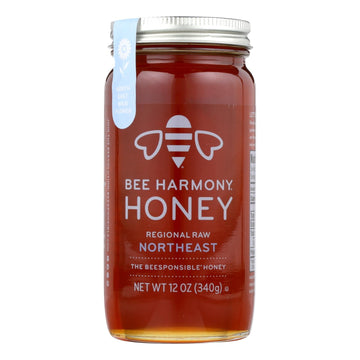 Bee Harmony - Honey - Regional Raw Northeast - Case Of 6 - 12 Oz. - Maras Green