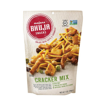 Bhuja Snacks - Cracker Mix - Case Of 6 - 7 Oz. - Maras Green