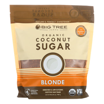 Big Tree Farms Organic Coconut Sugar - Blonde - Case Of 6 - 32 Oz. - Maras Green
