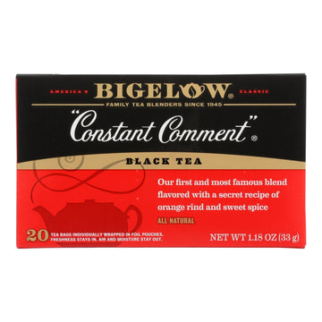 Bigelow Tea Constant Comment Black Tea - Case Of 6 - 20 Bags - Maras Green