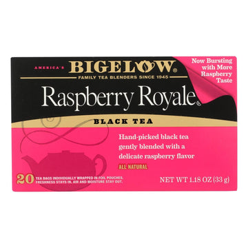 Bigelow Tea Raspberry Royale Black Tea - Case Of 6 - 20 Bags - Maras Green