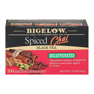 Bigelow Tea Tea - Decaf - Chai Spiced - Case Of 6 - 20 Bag - Maras Green