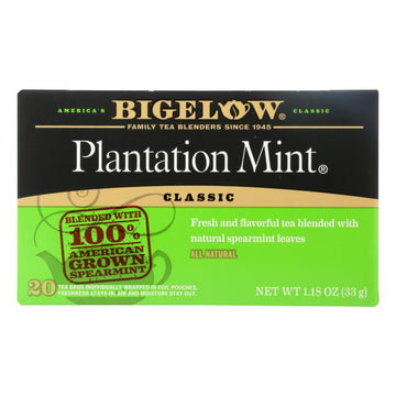 Bigelow Tea - Tea Perfectly Mint - Case Of 6 - 20 Bag - Maras Green