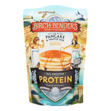 Birch Benders - Pancake And Waffle Mix - Protein - Case Of 6 - 16 Oz - Maras Green