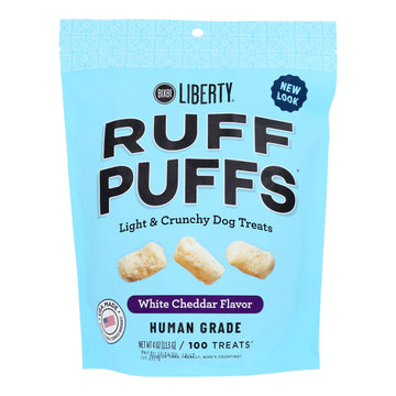 Bixbi - Ruff Puffs White Cheddar - Case Of 8 - 4 Oz - Maras Green