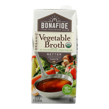 Bonafide Provisions - Broth Vegetable - Case Of 6 - 32 Oz - Maras Green