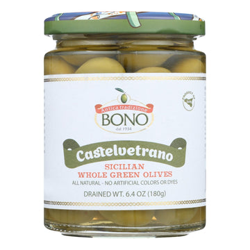 Bono - Olives Whole Green - Case Of 6 - 6.4 Oz - Maras Green