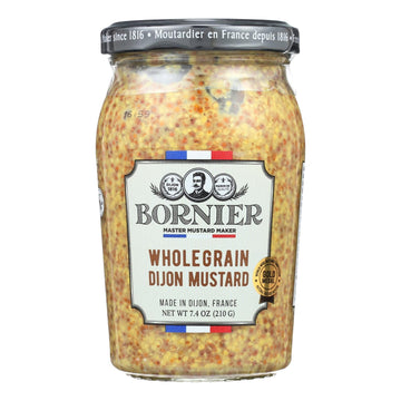 Bornier - Mustard - Whole Grain - Case Of 6 - 7.4 Oz. - Maras Green