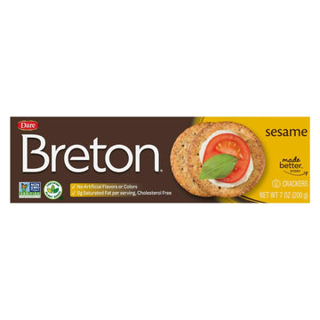 Breton/dare - Crackers Sesame - Case Of 12 - 7 Oz - Maras Green