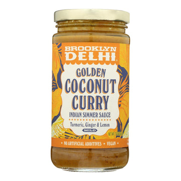 Brooklyn Delhi - Golden Coconut Curry Simmer Sauce - Case Of 6 - 12 Oz - Maras Green