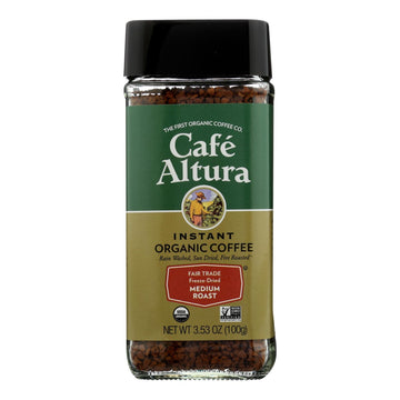 Cafe Altura Fair Trade Freeze Dried Organic - Case Of 6 - 3.53 Oz - Maras Green