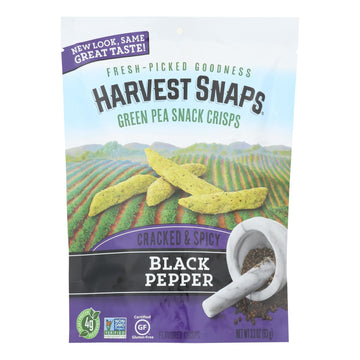 Calbee Snapea Crisp - Snapea Crisps - Black Pepper - Case Of 12 - 3.3 Oz - Maras Green
