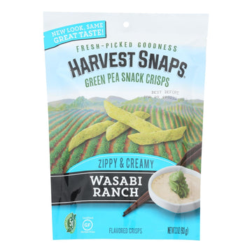 Calbee Snapea Crisp - Snapea Crisps - Wasabi Ranch - Case Of 12 - 3.3 Oz - Maras Green