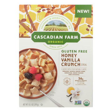 Cascadian Farm - Cereal Hny Vanilla Crunch - Case Of 12 - 10.5 Oz - Maras Green