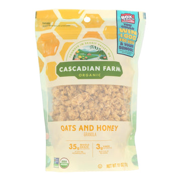 Cascadian Farm - Granola Organic Oats Honey - Case Of 4 - 11 Ounces - Maras Green