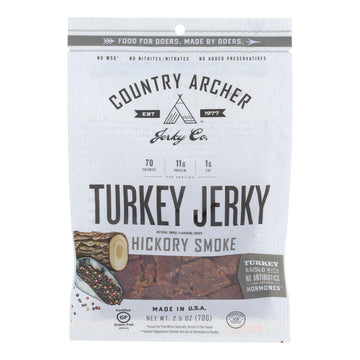 Country Archer - Jerky Turkey Hickry Smokd - Case Of 12 - 2.5 Oz - Maras Green