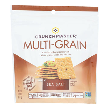 Crunchmaster - Multigrn Cracker Sea Salt - Case Of 12 - 4 Oz - Maras Green