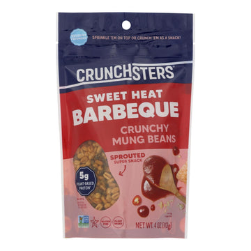 Crunchsters - Protein Snack Bbq - Case Of 6 - 4 Oz - Maras Green