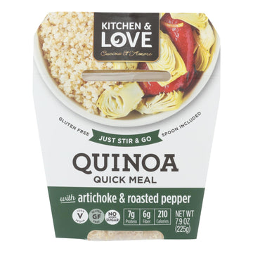 Cucina And Amore - Quinoa Meals - Artichoke And Roasted Pepper - Case Of 6 - 7.9 Oz. - Maras Green