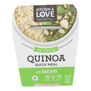 Cucina And Amore - Quinoa Meals - Basil Pesto - Case Of 6 - 7.9 Oz. - Maras Green