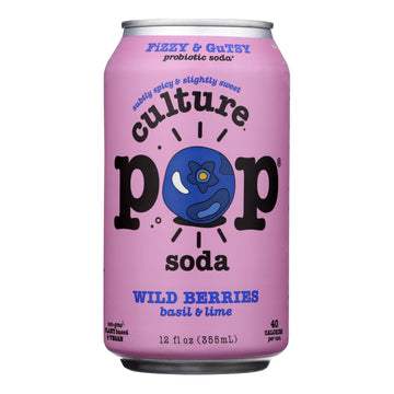 Culture Pop Soda - Soda Wild Berries - Case Of 6 - 4/12 Fz - Maras Green