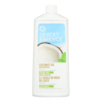 Desert Essence - Coconut Oil Mouthwash - Coconut Mint - 16 Fl Oz - Maras Green