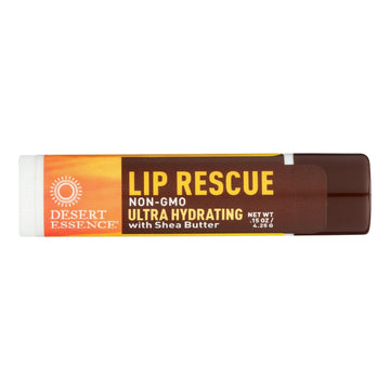 Desert Essence - Lip Rescue With Shea Butter - 0.15 Oz - Case Of 24 - Maras Green