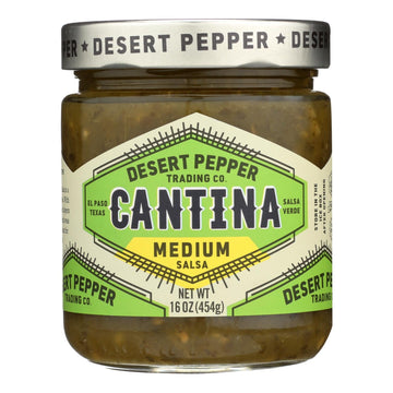 Desert Pepper Trading - Salsa - Cantina - Med - Green - Case Of 6 - 16 Oz - Maras Green