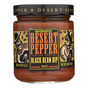 Desert Pepper Trading - Spicy Black Bean Dip - Case Of 6 - 16 Oz. - Maras Green