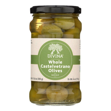 Divina - Castelvetrano Olives - Case Of 6 - 10.2 Oz. - Maras Green