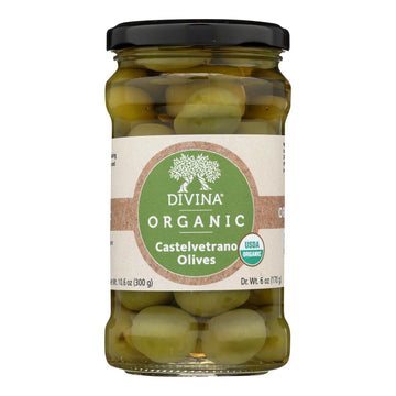 Divina - Olives Castelvetrano - Case Of 6 - 6 Oz - Maras Green