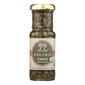Divina Organic Capers - Case Of 12 - 3.5 Oz - Maras Green