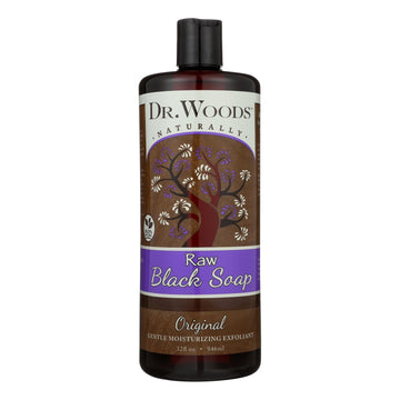 Dr. Woods Pure Black Soap - 32 Fl Oz - Maras Green