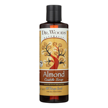 Dr. Woods Shea Vision Pure Castile Soap Almond With Organic Shea Butter - 8 Fl Oz - Maras Green