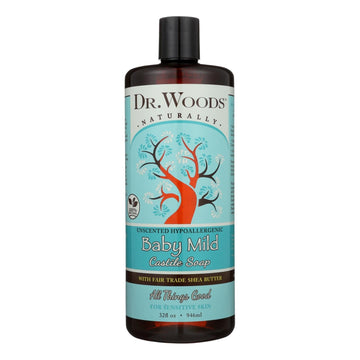 Dr. Woods Shea Vision Pure Castile Soap Baby Mild With Organic Shea Butter - 32 Fl Oz - Maras Green