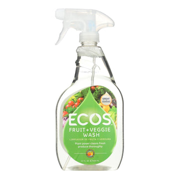 Earth Friendly Fruit And Vegetable Wash - Case Of 6 - 22 Fl Oz. - Maras Green