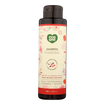 Ecolove Shampoo - Red Vegetables Shampoofor Normal To Oily Hair - Case Of 1 - 17.6 Fl Oz. - Maras Green