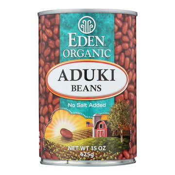 Eden Foods Organic Aduki Beans - Case Of 12 - 15 Oz. - Maras Green