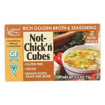 Edwards And Sons Natural Bouillon Cubes - Not Chick N - 2.5 Oz - Case Of 12 - Maras Green