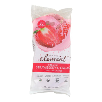Element Organic Dipped Rice Cakes - Strawberry&
