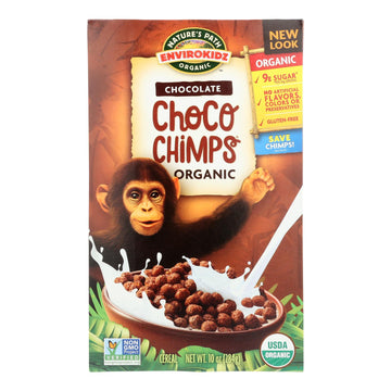 Envirokidz - Organic Cereal - Choco Chimps - Case Of 12 - 10 Oz. - Maras Green