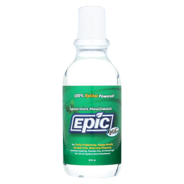 Epic Dental - Xylitol Mouthwash - Spearmint - 16 Oz - Maras Green