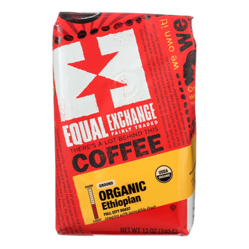 Equal Exchange Organic Drip Coffee - Ethiopian - Case Of 6 - 12 Oz. - Maras Green