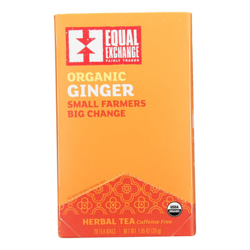 Equal Exchange - Tea Ginger - Case Of 6 - 20 Ct - Maras Green